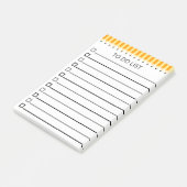 Nummer 2 potlood om lijst te doen post-it® notes (Schuin)