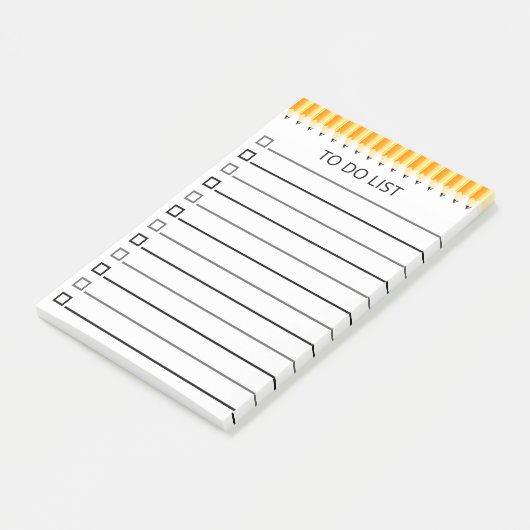 Nummer 2 potlood om lijst te doen post-it® notes (Schuin)