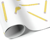 Nummer 2 potlood terug naar school benodigdheden e cadeaupapier (Rol Hoek)