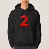 Nummer 2 Sport Hoodie – Atletische Stijl & Power L (Voorkant)
