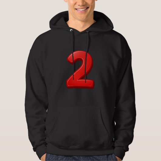 Nummer 2 Sport Hoodie – Atletische Stijl & Power L (Voorkant)