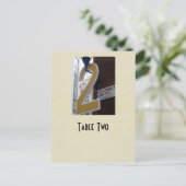 Nummer 2 tabel reëel ivoor briefkaart (Staand voorkant)