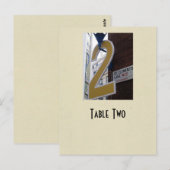 Nummer 2 tabel reëel ivoor briefkaart (Voorkant / Achterkant)