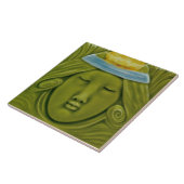 Nummer 2 van 3 Repo German Art Nouveau Jugendstils Tegeltje (Zijkant)