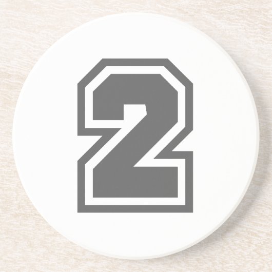 Nummer 2 zandsteen onderzetter (Voorkant)