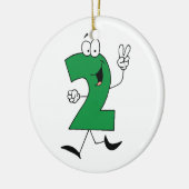 Nummer 2e verjaardag Tshirts en geschenken Keramisch Ornament (Links)