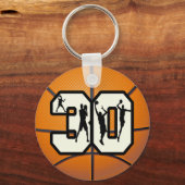 Nummer 30 Basketball Sleutelhanger (Voorkant)
