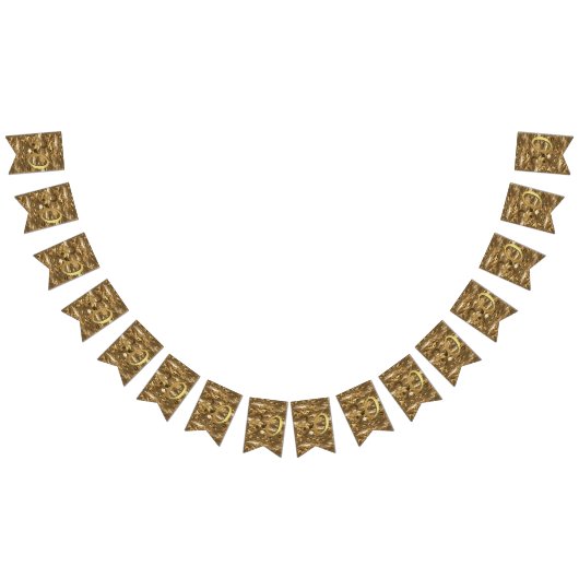 Nummer 30 bruiloft 30e verjaardag Jubileum Goud Vlaggetjes (Alle)