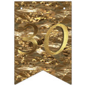 Nummer 30 bruiloft 30e verjaardag Jubileum Goud Vlaggetjes (Derde vlag)