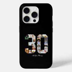 Nummer 30 Fotocollage iPhone 15 Pro Case