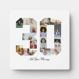 Nummer 30 Fotocollage Fotoplaat