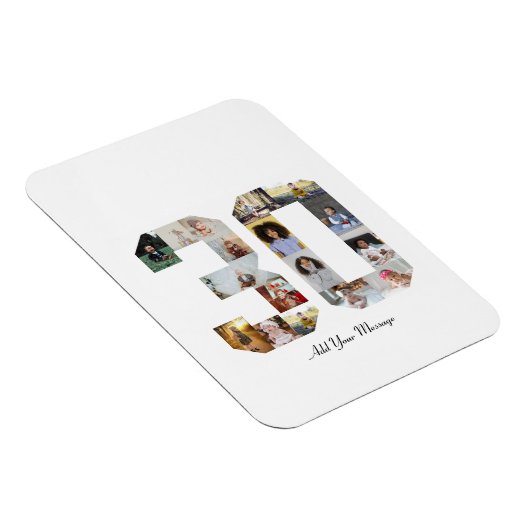 Nummer 30 Fotocollage Magneet (Rechterzijde)