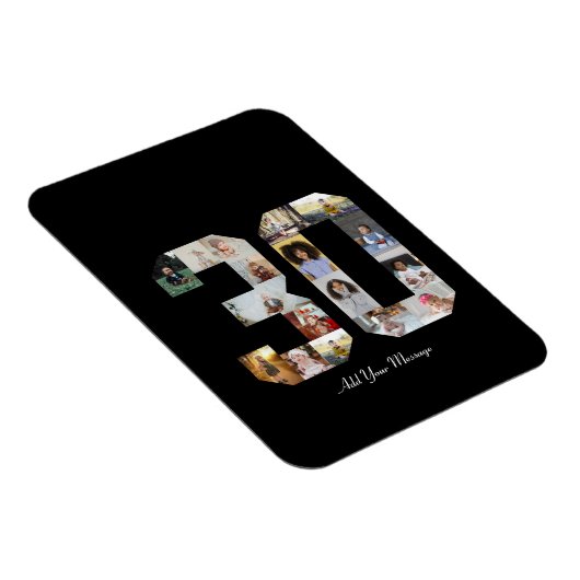 Nummer 30 Fotocollage Magneet (Rechterzijde)