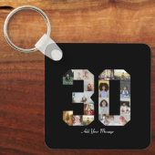 Nummer 30 Fotocollage Sleutelhanger (Voorkant)