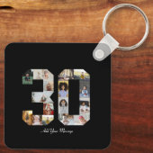 Nummer 30 Fotocollage Sleutelhanger (Achterkant)
