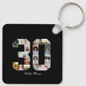 Nummer 30 Fotocollage Sleutelhanger (Achterkant)