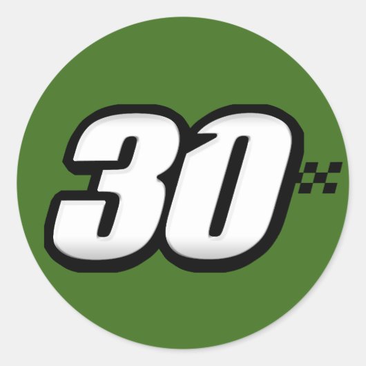 Nummer 30 - Sticker (Voorkant)