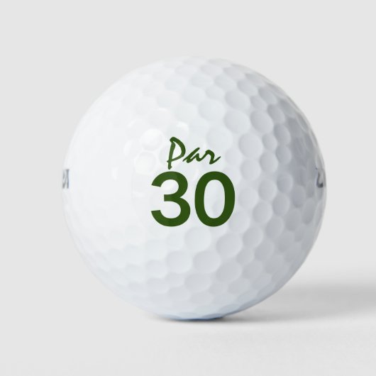 Nummer 30 van de golfbaan voor de 30e verjaardag g golfballen (Voorkant)
