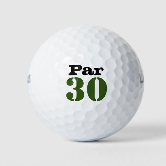 Nummer 30 van de golfbaan voor de 30e verjaardag g golfballen (Voorkant)
