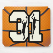Nummer 31 Basketball Muismat (Voorkant)