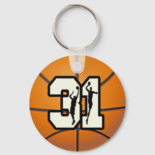Nummer 31 Basketball Sleutelhanger