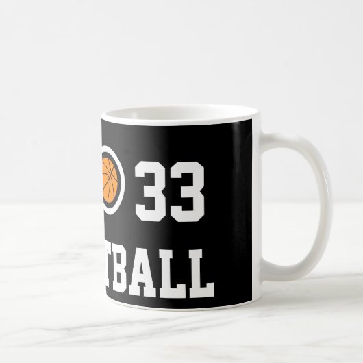 Nummer 33 basketbalkoffie-mok |  koffiemok (Rechts)