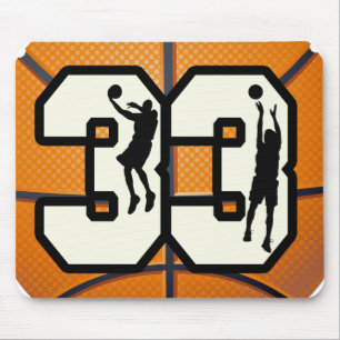 Nummer 33 Basketball Muismat
