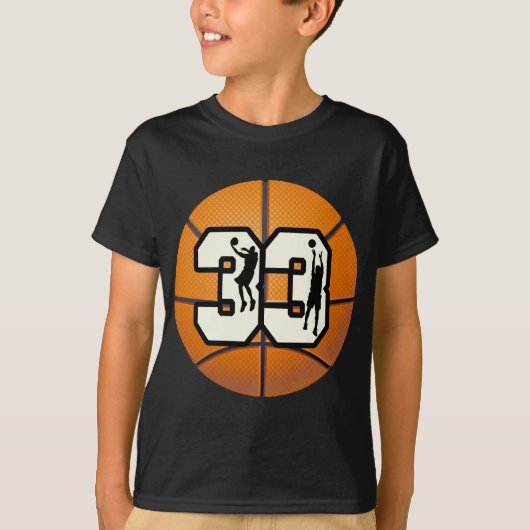 Nummer 33 Basketball T-shirt (Voorkant)