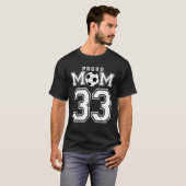 Nummer 33 Custom Trots Voetbal Futbol Mom Personal T-shirt (Voorkant volledig)