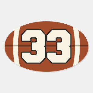 Nummer 33 Football sticker