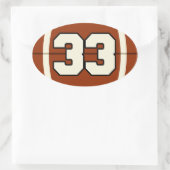 Nummer 33 Football sticker (Tas)
