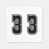 Nummer 33 servet (Voorkant)