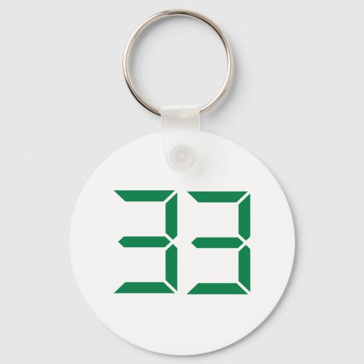 Nummer - 33 sleutelhanger (Voorkant)