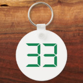 Nummer - 33 sleutelhanger (Voorkant)