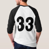Nummer 33 t-shirt (Achterkant)