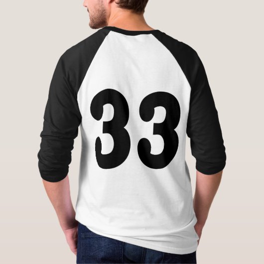 Nummer 33 t-shirt (Achterkant)