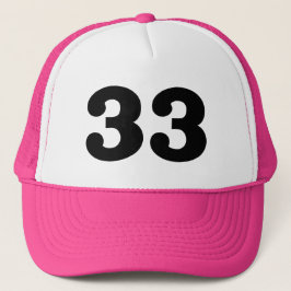Nummer "33" trucker pet