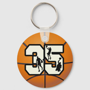 Nummer 35 Basketball Sleutelhanger