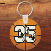 Nummer 35 Basketball Sleutelhanger (Voorkant)