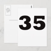 Nummer 35! briefkaart (Voorkant / Achterkant)