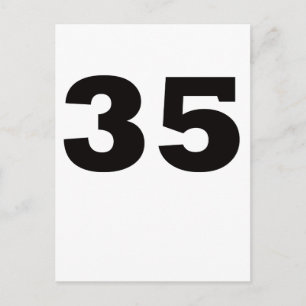 Nummer 35! briefkaart