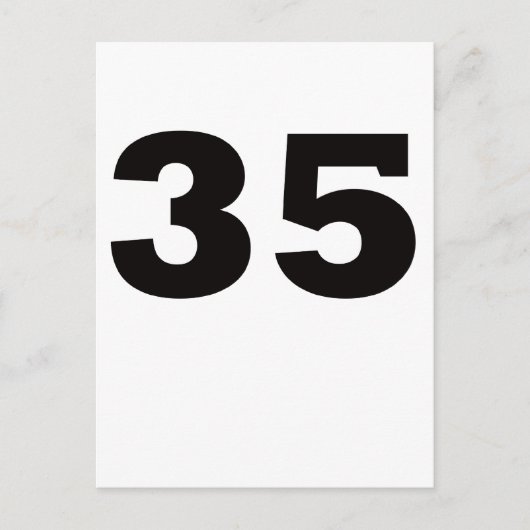 Nummer 35! briefkaart (Voorkant)