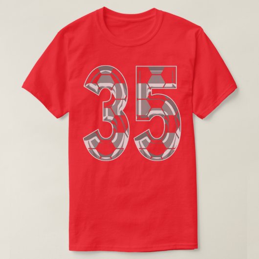 Nummer 35 Jersey 35 Moeder Speler Fan T-shirt (Design voorkant)