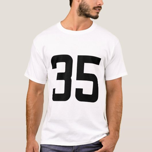 NUMMER 35 T-SHIRT (Voorkant)