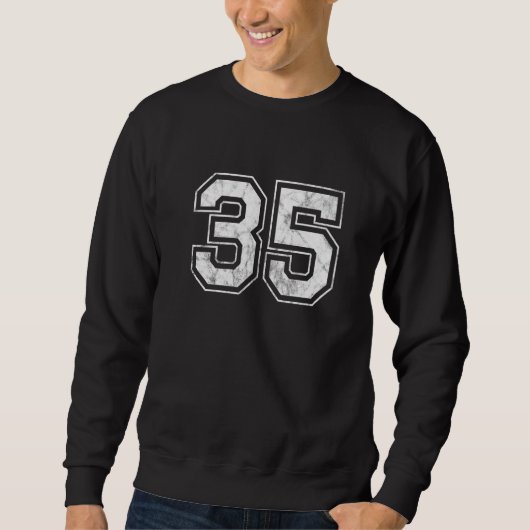 Nummer 35 trui (Voorkant)