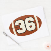 Nummer 36 Football Sticker (Envelop)