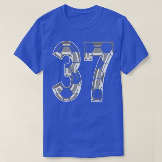 Nummer 37 Jersey 37 Moeder Speler Fan T-shirt (Design voorkant)