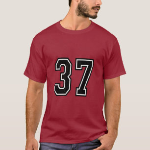 Nummer 37 Varsity Sport Jersey 37e Verjaardag T-shirt