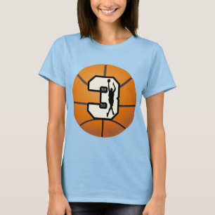 Nummer 3 Basketball en Player T-shirt