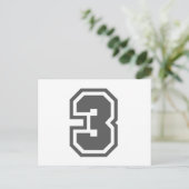 Nummer 3 briefkaart (Staand voorkant)